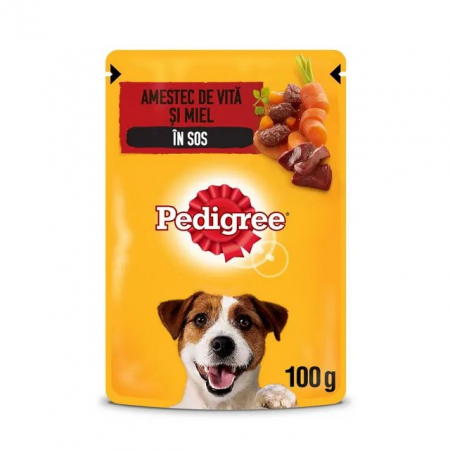 Câini - Hrana Umeda Caini PEDIGREE Adult Vita si Miel in Sos 100g