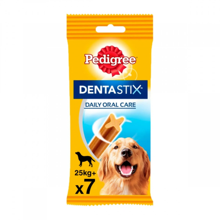 Câini - Recompense pentru Câine Adult, PEDIGREE Dentastix Mono, Batoane, Talie Mare, 270g, 7 bucăți