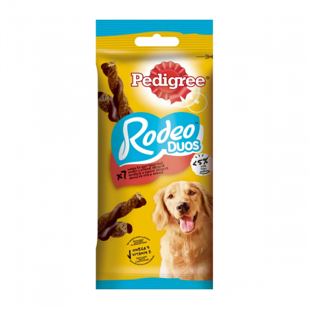 Câini - Recompense Caini PEDIGREE Rodeo Duos Batoane Vita si Branza 7buc 123g