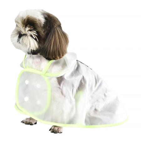 Câini - 4DOG DELUXE Pelerină pentru Câine, Transparentă, 40 cm