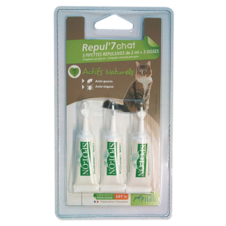 Pisici - Pipeta Antiparazitara PILOU Pisica 3x1ml
