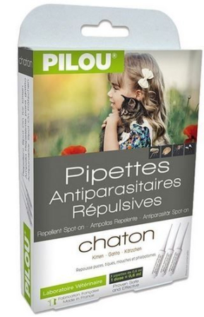 Pisici - Pipeta Antiparazitara PILOU Pisica Junior (Kitten) 3x1ml