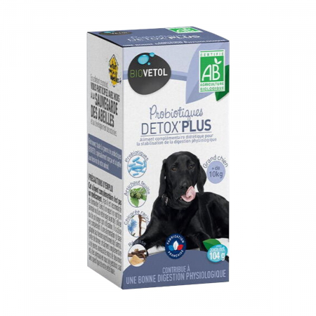 Probiotic Detox Plus Caini Talie Mare 104gr