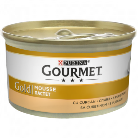 Pisică Adult - GOURMET GOLD MOUSSE CURCAN 85G