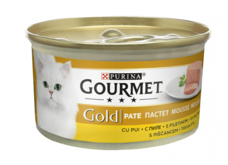 Pisică Adult - GOURMET GOLD MOUSSE PUI 85G
