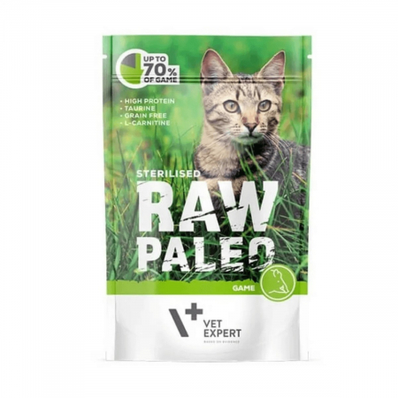 Hrana Umeda Pisici RAW PALEO Sterilizat Vanat 100g