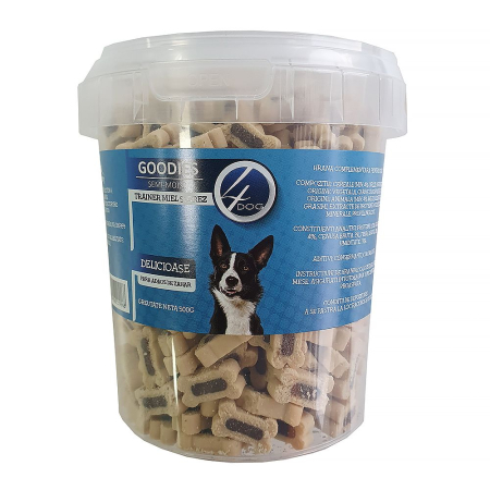 Câini - Recompense pentru Câine Adult, 4DOG GOODIES Trainer, Miel și Orez, 500g
