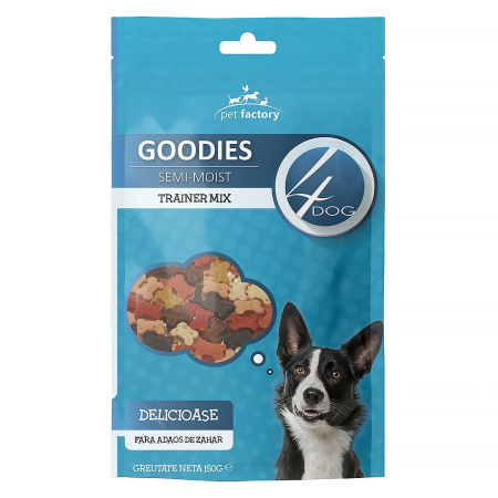 Câini - Recompense pentru Câine Adult, 4DOG GOODIES Trainer, Mix, 150g