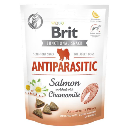 Caini - Recompense BRIT CARE Caini Snack Antiparasitic Salmon 150g