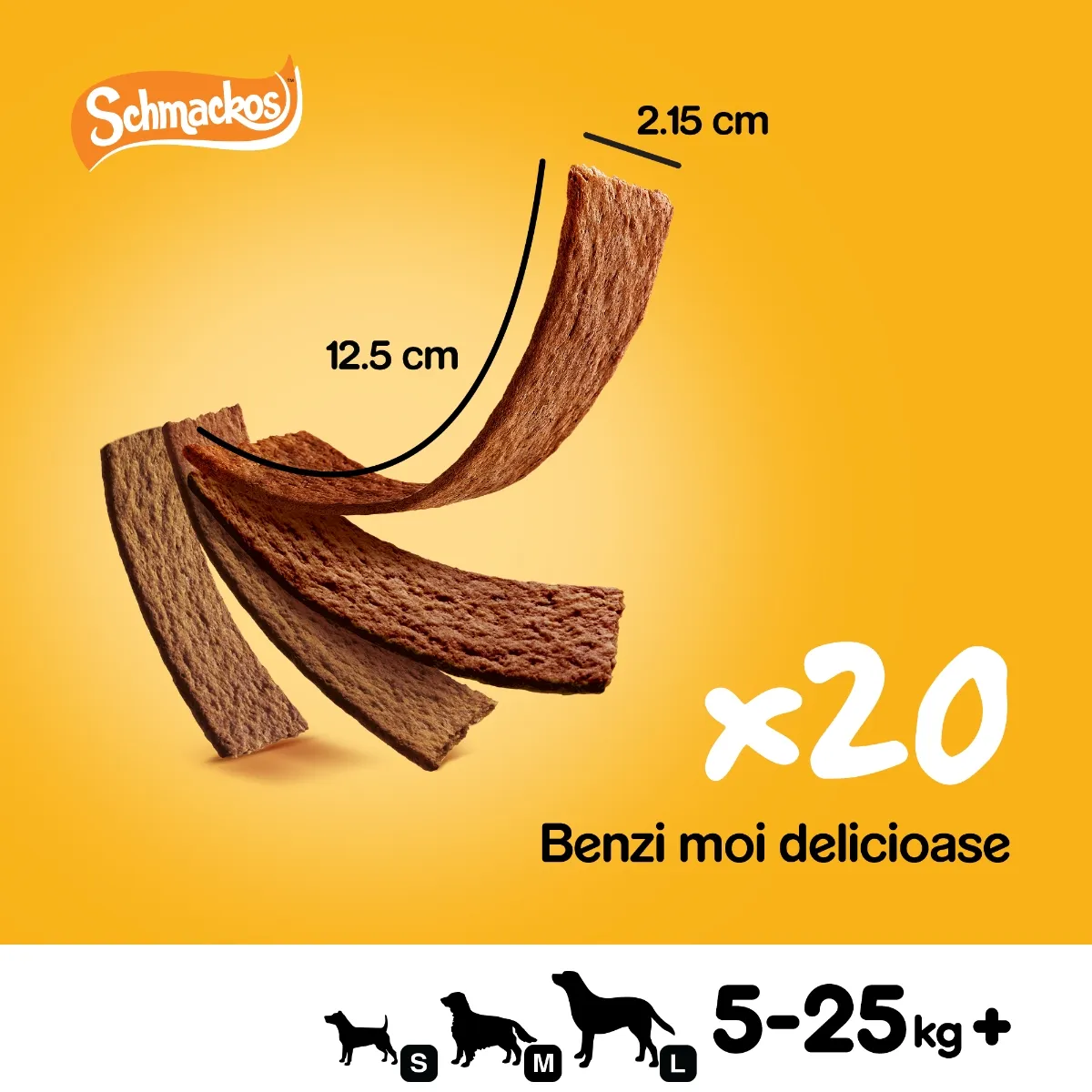 Recompense pentru Câine Adult, PEDIGREE Schmackos, Multi Mix, Pasăre, Miel și Vită, 46g, 5 bucăți [2]