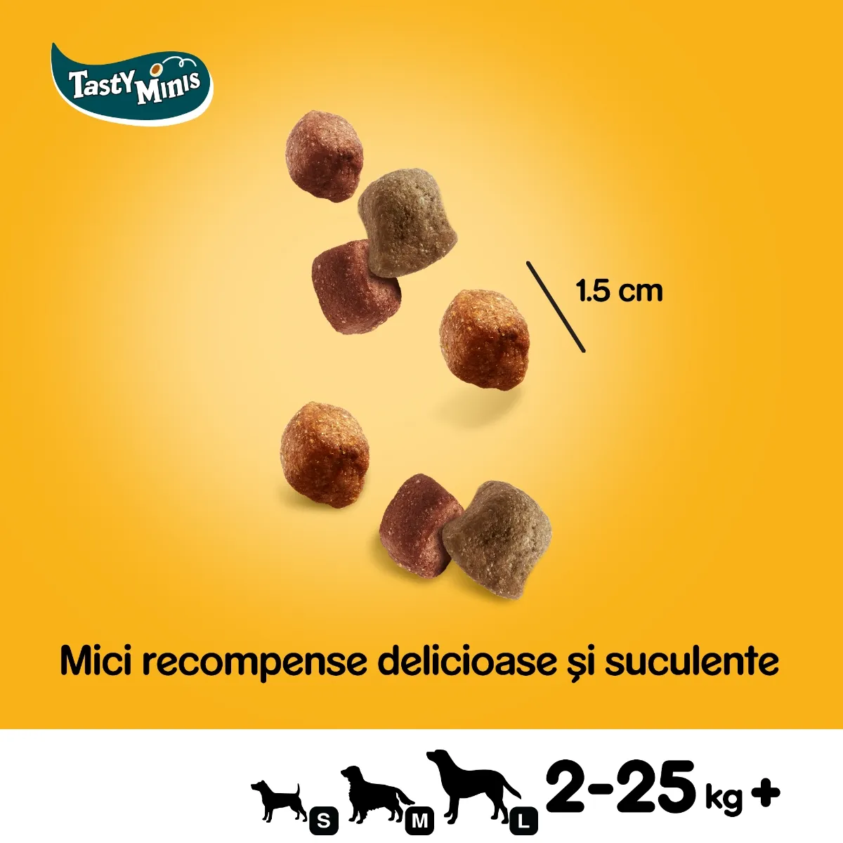Recompense pentru Câine Adult, PEDIGREE Tasty Bites, Cubulețe cu Brânză, 130g [2]