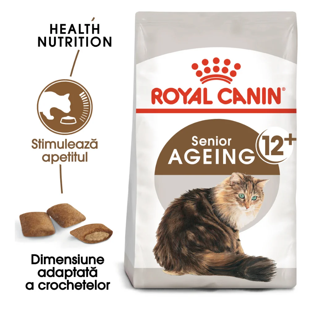 ROYAL CANIN Ageing 12+, hrană uscată pisică senior, 2kg