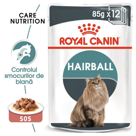 Pisica Adult - ROYAL CANIN Hairball Care in Gravy 12x85g
