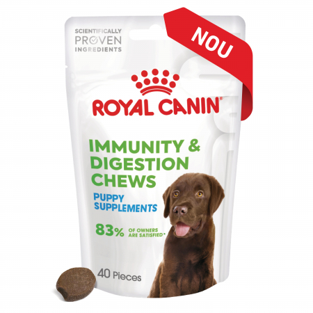 Câini - Suplimente Masticabile, ROYAL CANIN Immunity & Digestion Chews Puppy Supplements, 100g