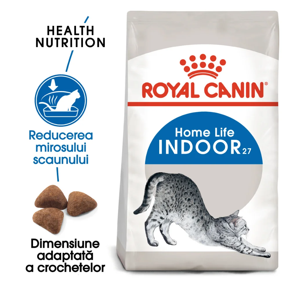 Pisică Adult - ROYAL CANIN Indoor Adult, hrană uscată pisică de interior, 4kg