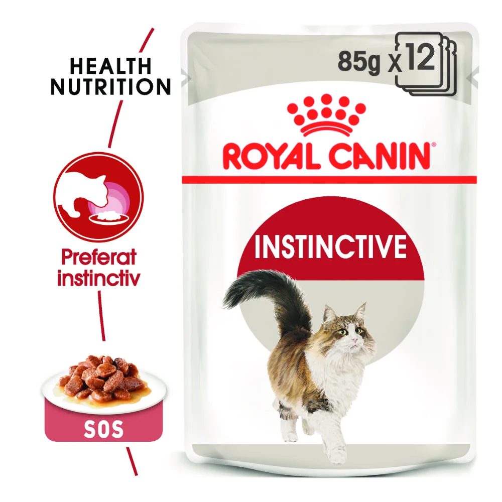 ROYAL CANIN Instinctive Adult, hrană umedă pisică (în sos), 12x85g