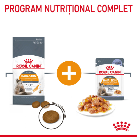 ROYAL CANIN Hair&Skin Care Adult hrana umeda pisica, piele si blana (in aspic), 12x85g [7]