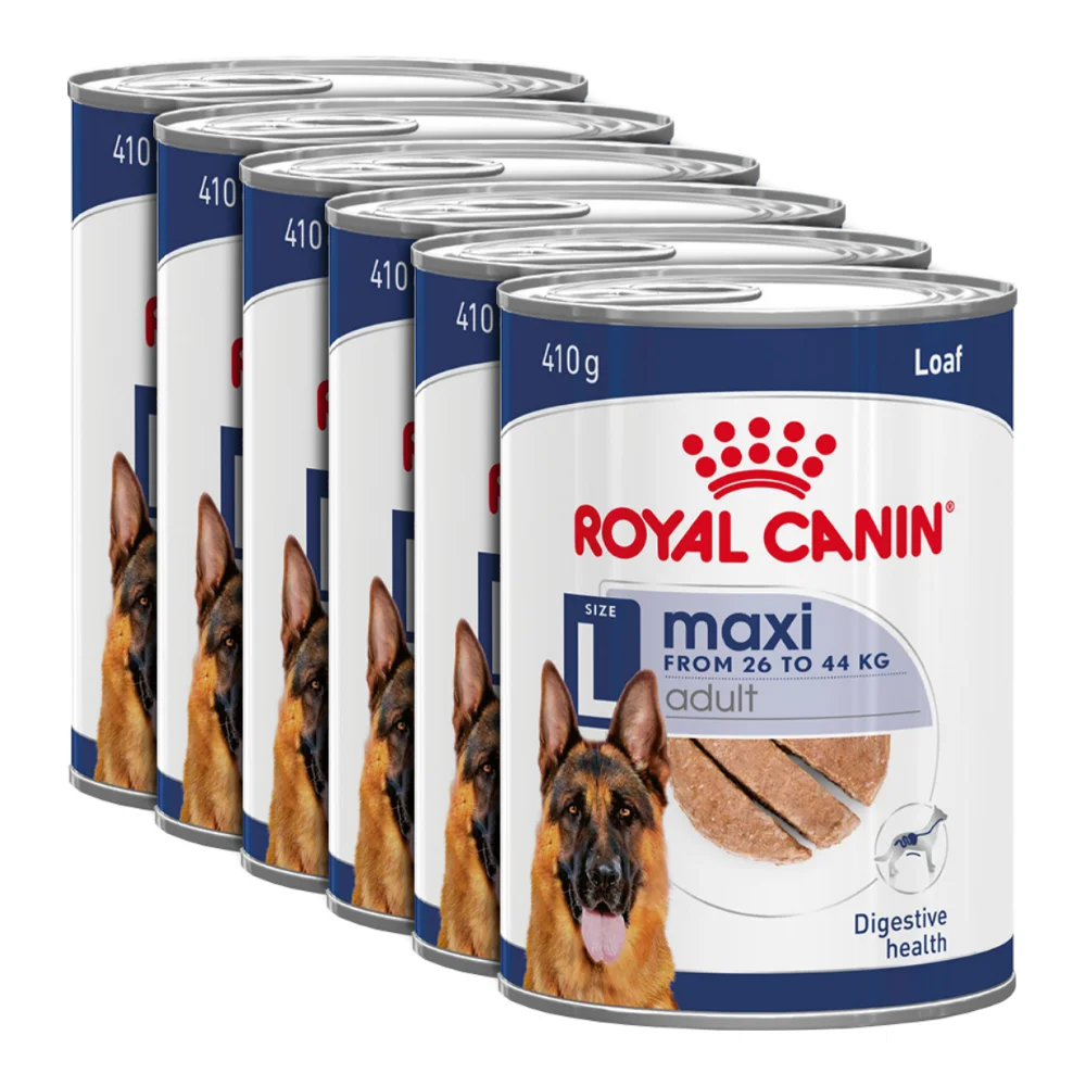 Câini - ROYAL CANIN Maxi Adult, hrană umedă câine (pate), 6x410g