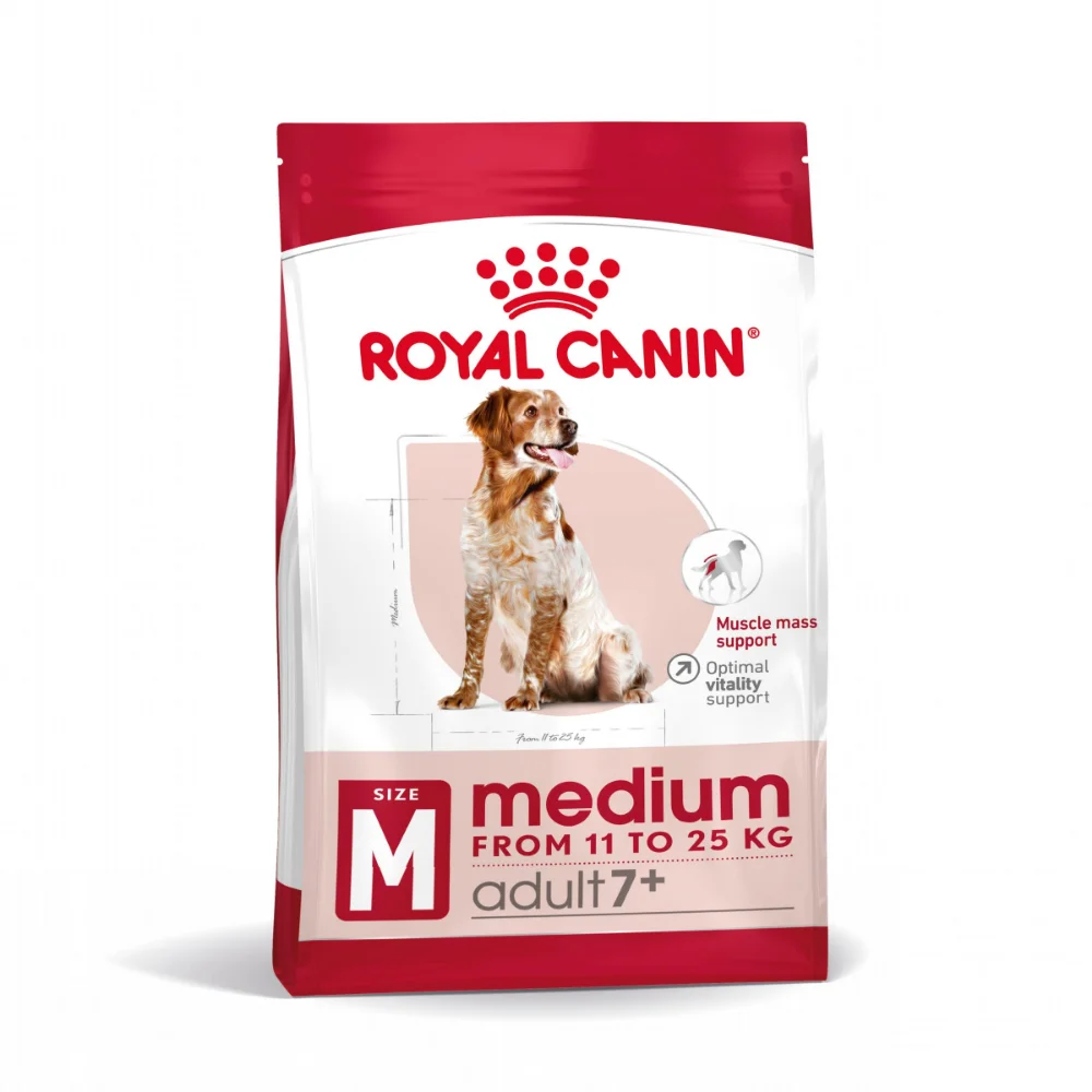 Câini - ROYAL CANIN Medium Adult 7+, hrană uscată câine, 4kg