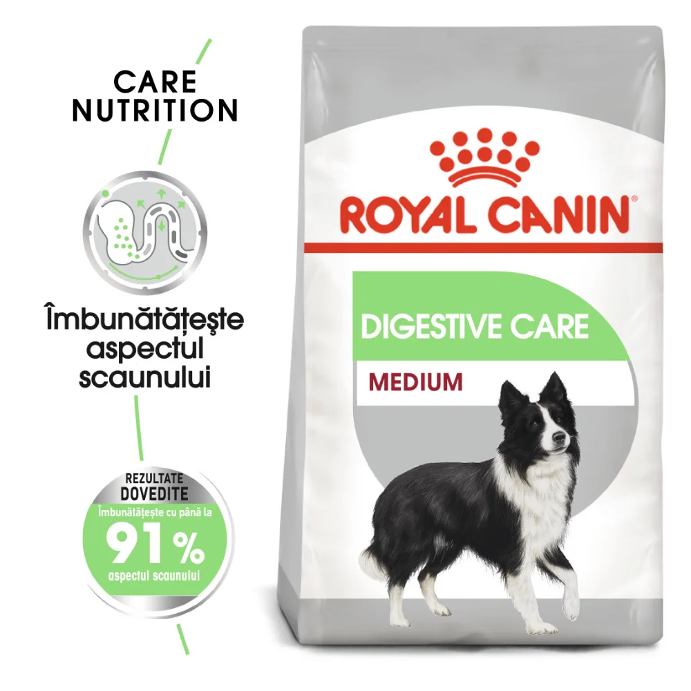 ROYAL CANIN Medium Digestive Care, hrană uscată câine, confort digestiv, 12kg