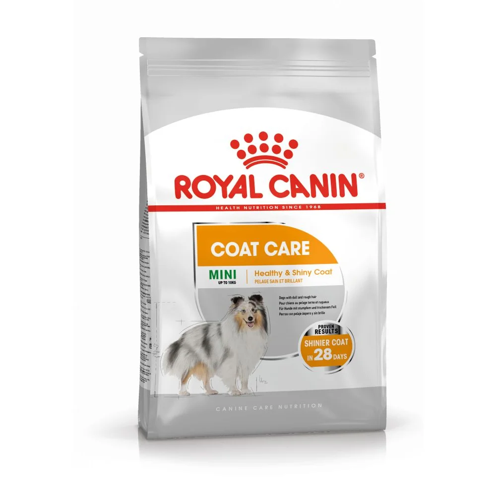 ROYAL CANIN Mini Coat Care Adult, hrană uscată câine, blana sănătoasă și lucioasă, 1kg [1]