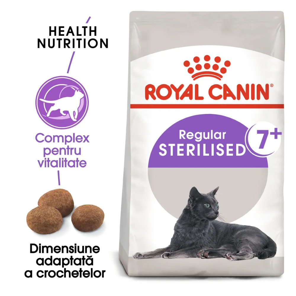 ROYAL CANIN Sterilised 7+, hrană uscată pisică sterilizată, 1,5kg