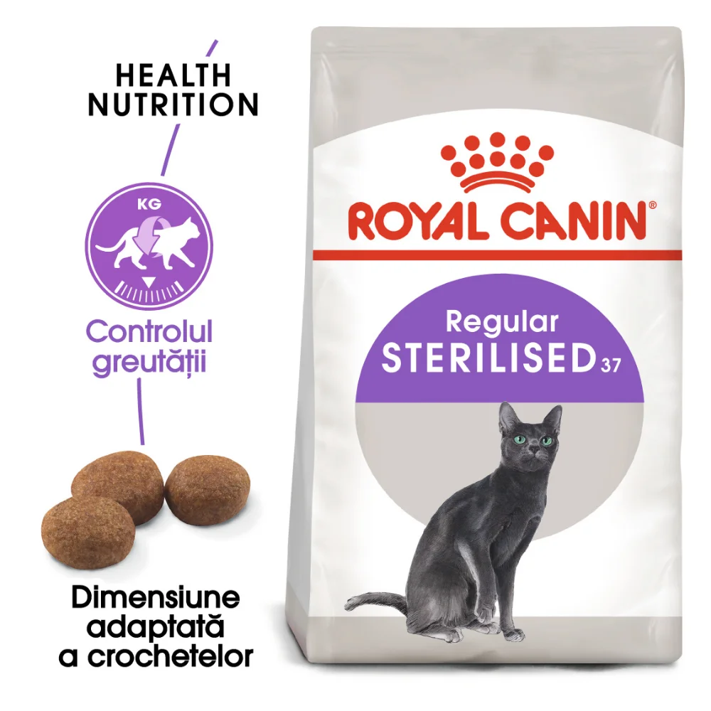 Pisică Adult - ROYAL CANIN Sterilised Adult, hrană uscată pisică sterilizată, 400g