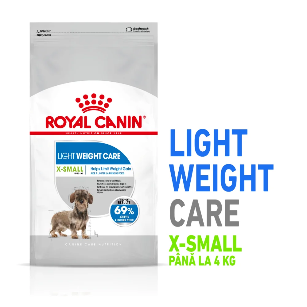 ROYAL CANIN X-Small Light Weight Care Adult, hrană uscată câine, limitarea creșterii în greutate, 1.5kg [0]