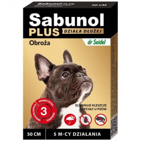 Antiparazitare Câini - Zgarda Antiparazitara Caine Talie Medie Sabunol PLUS 50cm