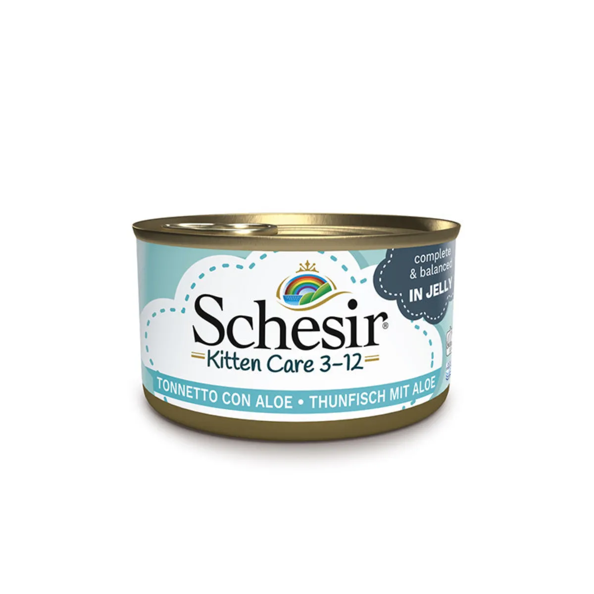 Hrană Umedă Pisică Junior, SCHESIR, Conservă, Ton și Aloe Vera, 85g [1]