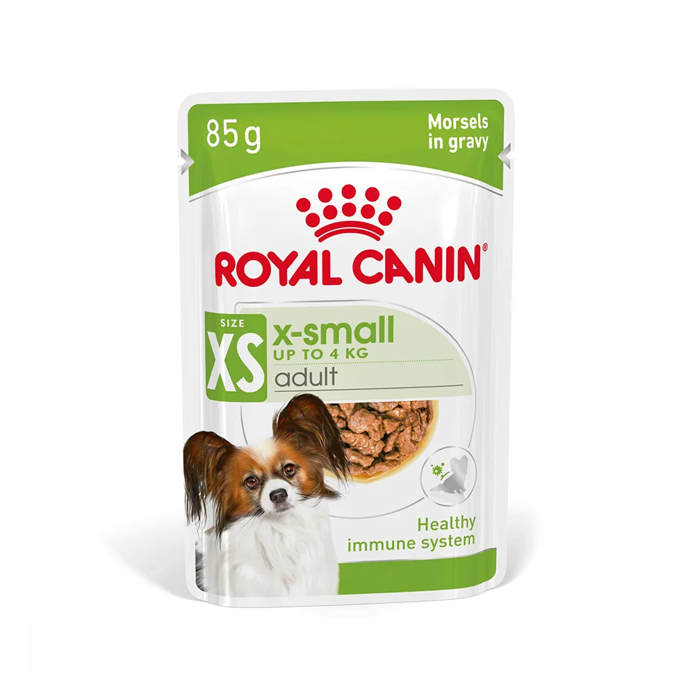 Câini - ROYAL CANIN X-Small Adult, hrană umedă câine (în sos), 12x85g