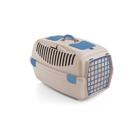 Cuști și Genți - Cușcă Transport, STEFANPLAST, Gulliver Nr. 3, cu ușă de plastic, Pink & Rosy Brown, 61x40x38 cm