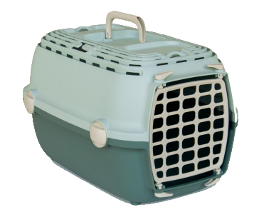 Pisici - Cușcă Transport, STEFANPLAST, Horizon, Plastic, Green, 48x32x30 cm