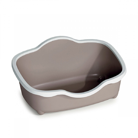 Accesorii Pisici - Litiera STEFANPLAST Chic Alb/Crem 56*38,5*26