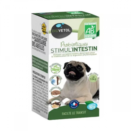 Stimul intestin probiotic Bio Caini Talie Mica 52gr