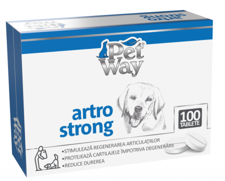 Câini - Supliment nutritiv Caini PETWAY Artro Strong, 100 Tablete