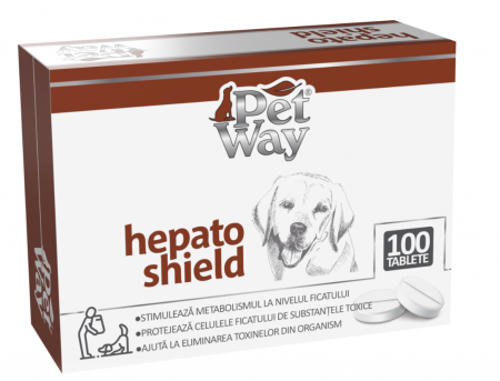 Câini - Supliment nutritiv Caini PETWAY Hepato Shield, 100 Tablete