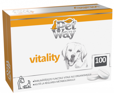 Câini - Supliment nutritiv Caini PETWAY Vitality, 100 Tablete