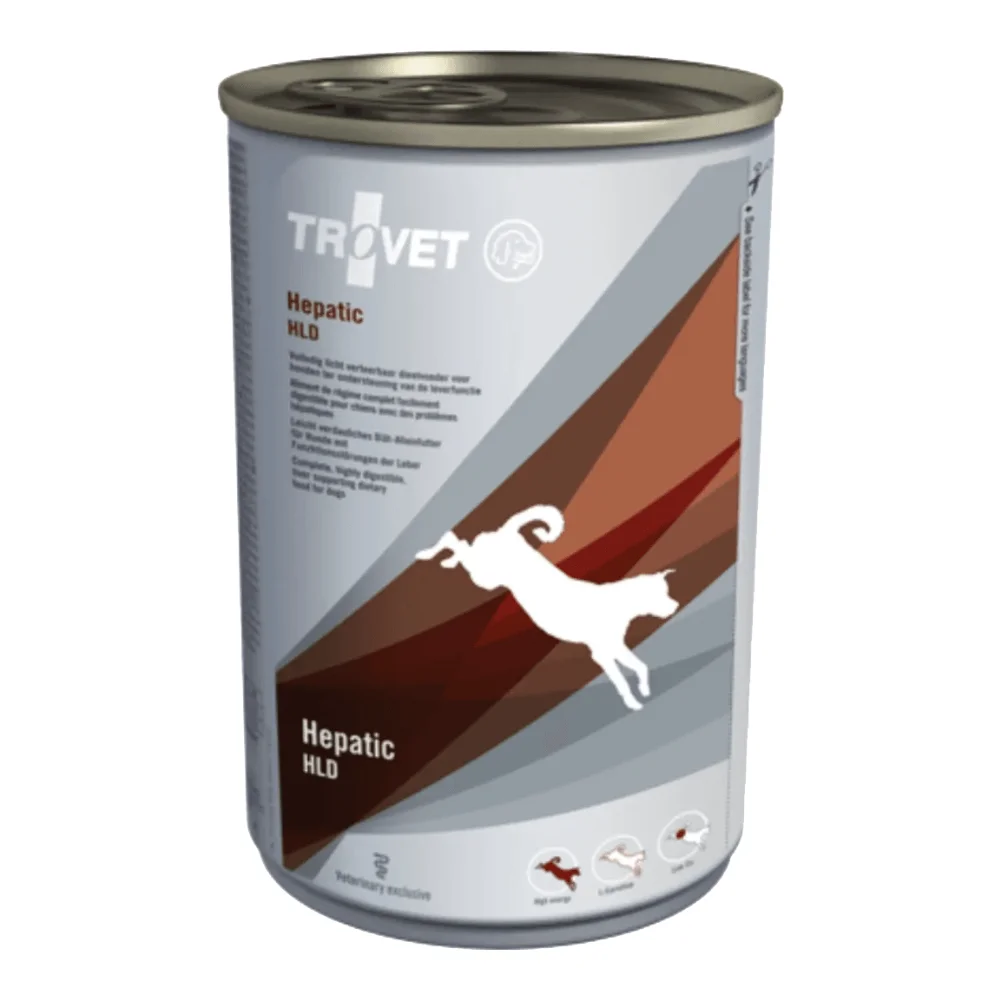 Câini - TROVET Hepatic, Dietă Veterinară Umedă Câine Adult, Pui, 400g