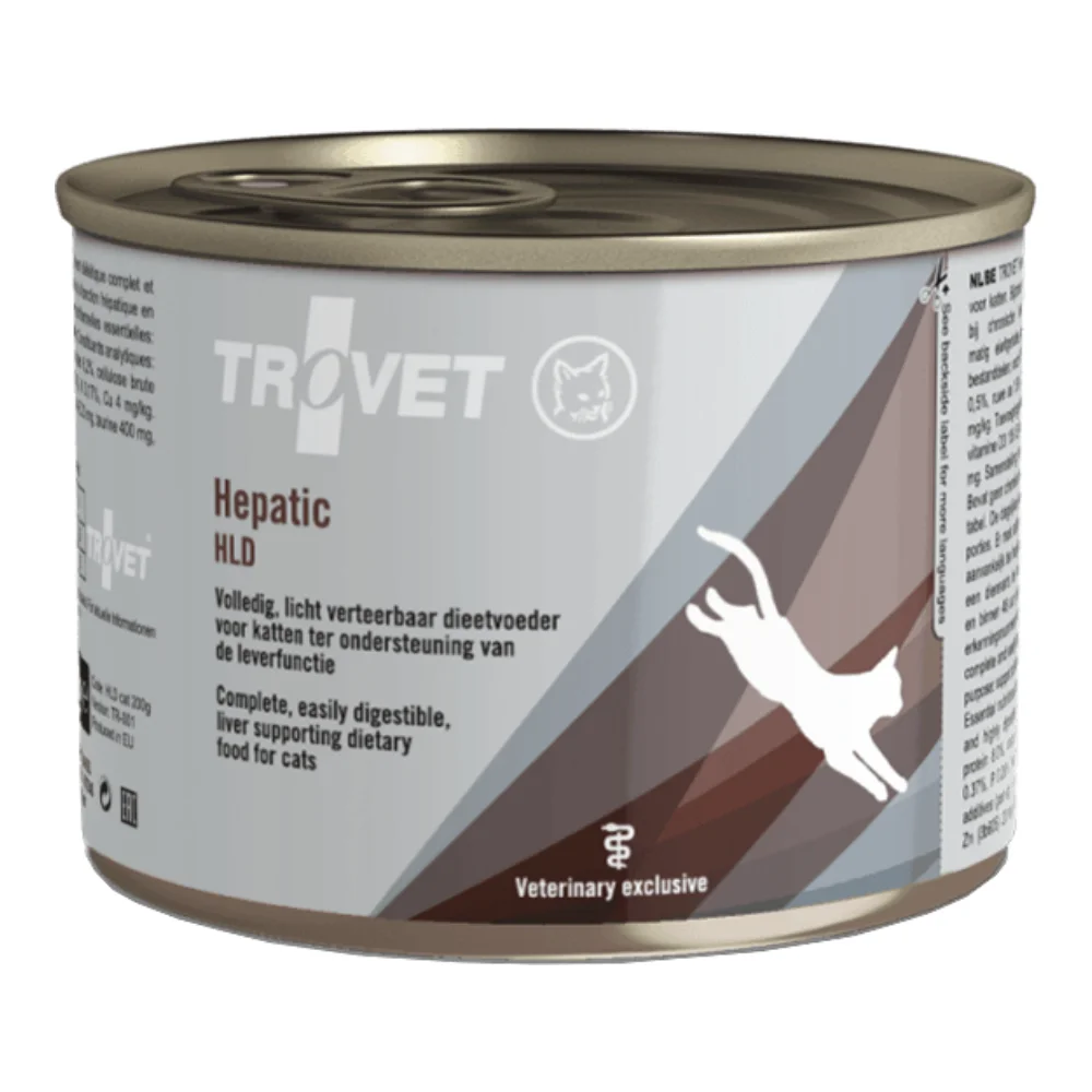 Umedă - TROVET Hepatic, Dietă Veterinară Umedă Pisică Adult, Pui, 200g