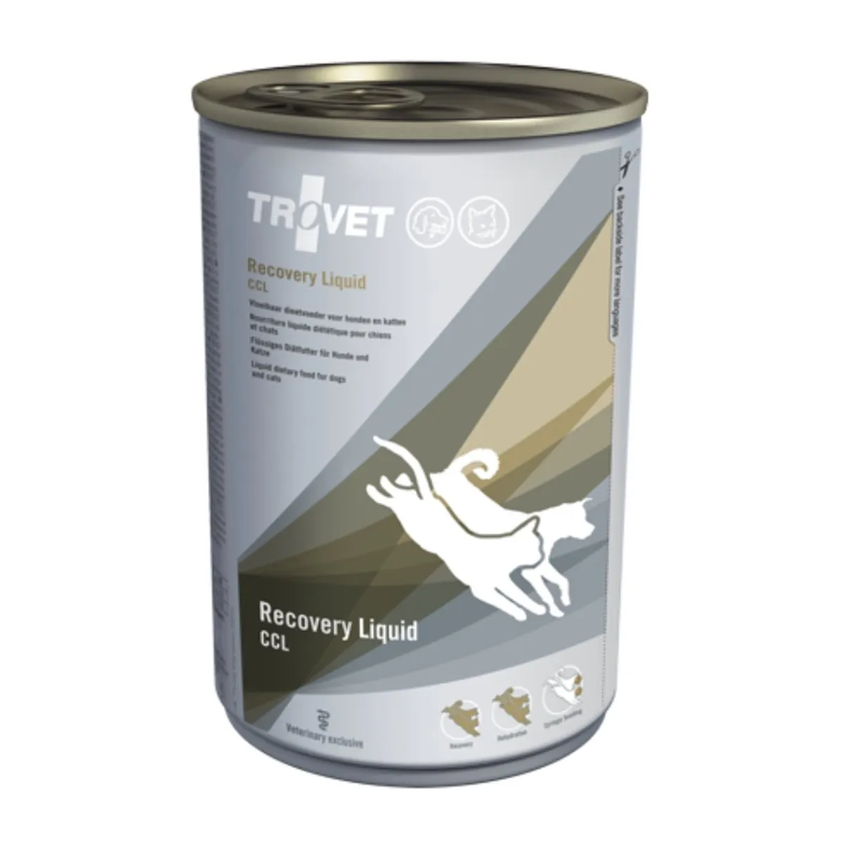 Câini - TROVET Recovery Liquid, Dietă Veterinară Umedă Câine și Pisică Adult, Pește și Pui, 400g