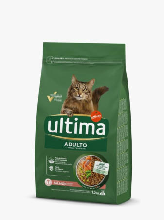 Pisică Adult - Hrană Uscată Pisică Adult, ULTIMA, Somon și Orez, 1.5kg