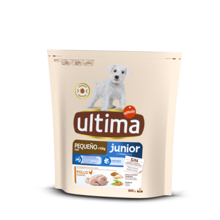Câine Junior - Hrană Uscată Câine Junior, ULTIMA, Talie Mică, Pui, 800g