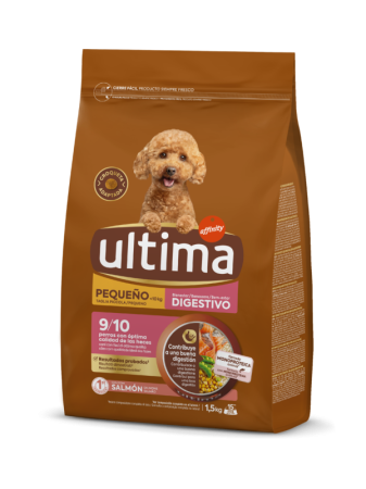 Câini - Hrană Uscată Câine Adult, ULTIMA Digestive & Sensitive, Talie Mică, Somon, 1.5kg