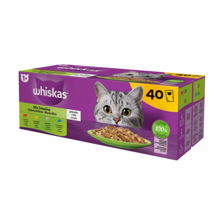 Hrana Umeda Pisici WHISKAS Selectii Mixte in Aspic 40x85g [1]
