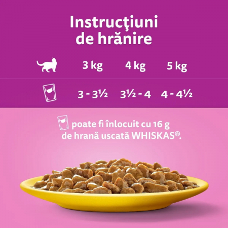 Hrana Umeda Pisici WHISKAS Selectii Pasare in Sos 12x85g [4]