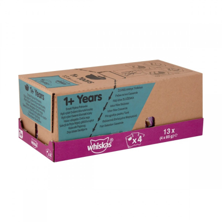 Hrana Umeda Pisici WHISKAS Selectii Peste in Aspic 4x85g [3]