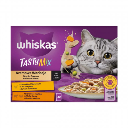Hrana Umeda Pisici WHISKAS Tasty Mix Cremos 12x85g [1]