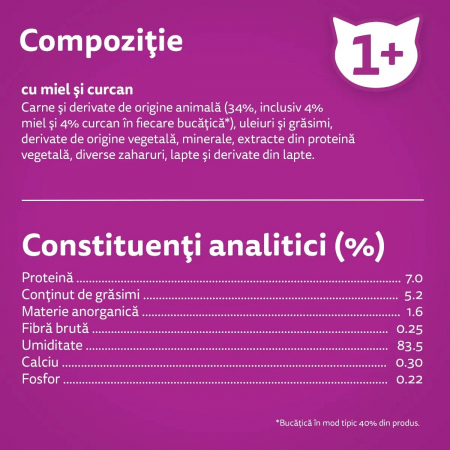 Hrana Umeda Pisici WHISKAS Tasty Mix Meniu Cremos Miel in Sos 85g [2]