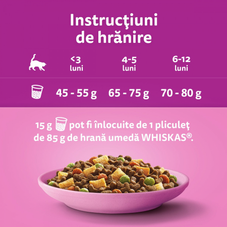 Hrana Uscata Pisici Whiskas Kitten Pui 14kg [4]
